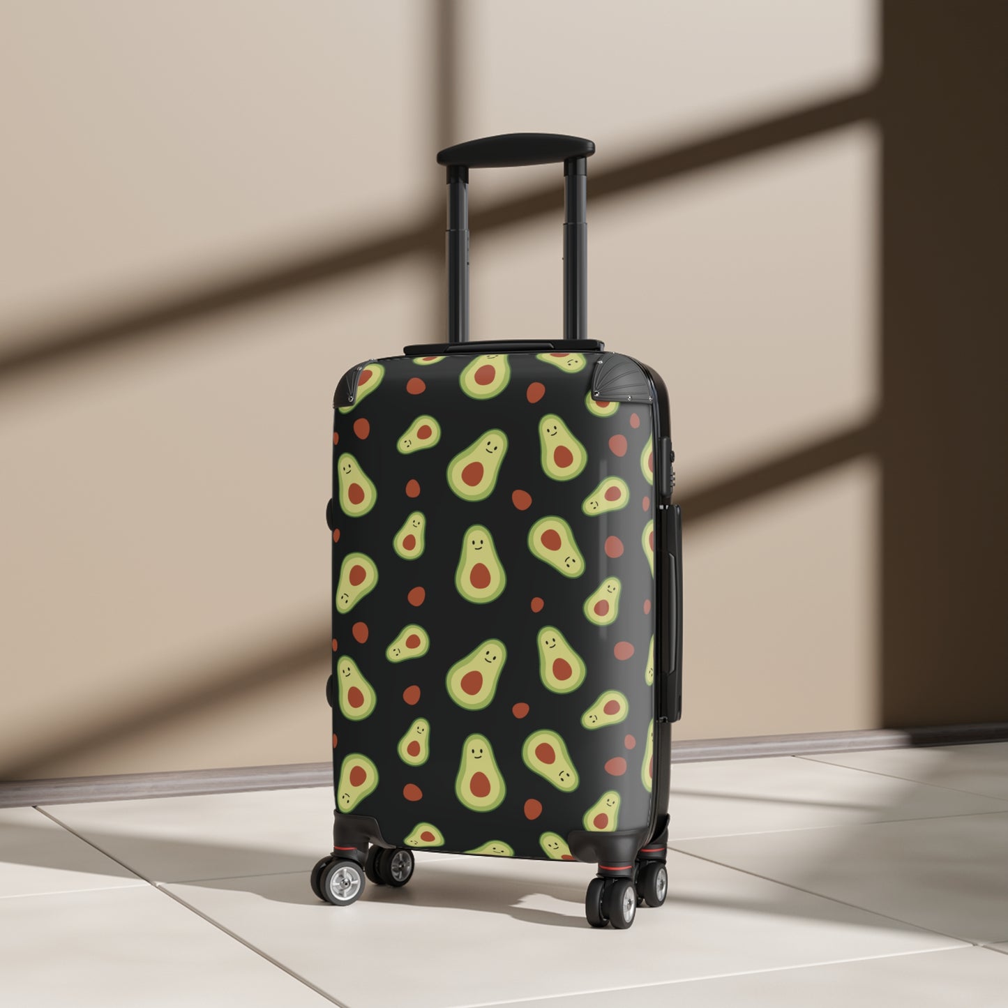 Reisekoffer Avocado klein/schwarz