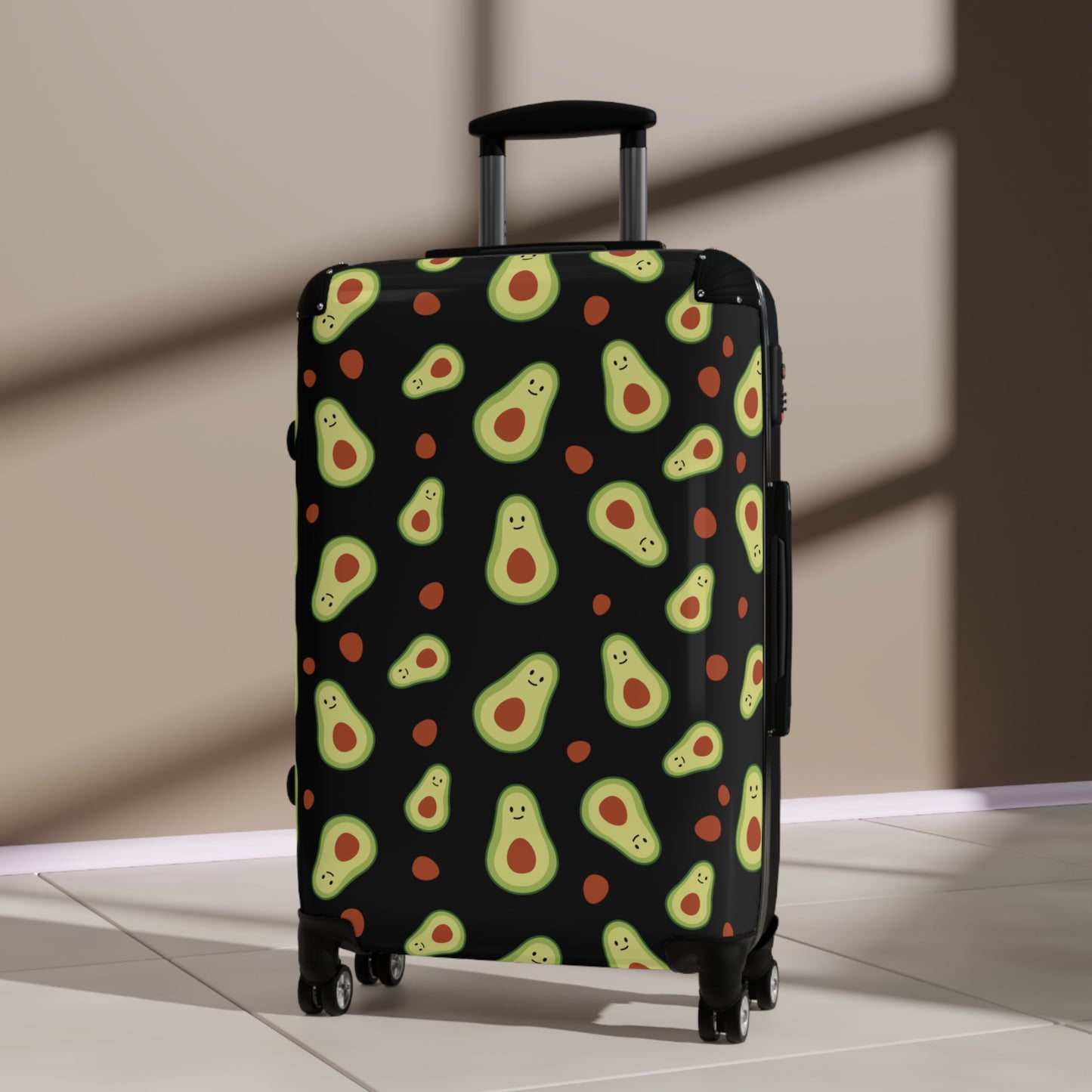 Reisekoffer Avocado mittel/schwarz